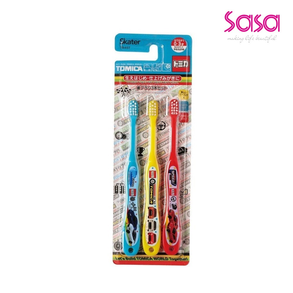 Skater Tomica Toothbrush (0-3 Age) (3pcs)