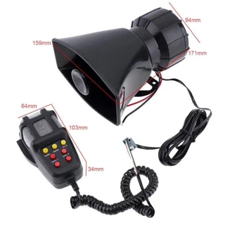 ไซเลนรถยนต์ เครื่องรถยนต์ 7เสียง 100W 120-150dB ไมโครโฟนลําโพงรถยนต์รถจักรยานยนต์ ลําโพงไซเรน12V/24V