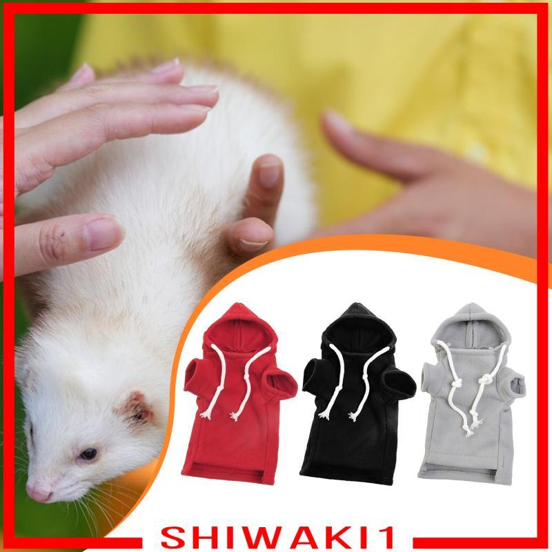 [Shiwaki1] เสื้อผ้า Ferret Hoodie Ferret เสื้อผ้าน่ารักฤดูหนาวทําความสะอาดง่ายอเนกประสงค์สัตว์เล็กชุ