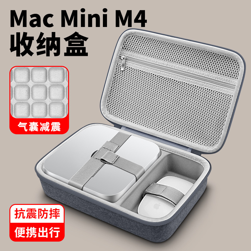 OLYSON เหมาะสําหรับ Apple Mac Mini M4 กล่องเก็บ Apple M4Pro/Max กระเป๋าเก็บป้องกันกรณี M1/M2 Mini โฮ