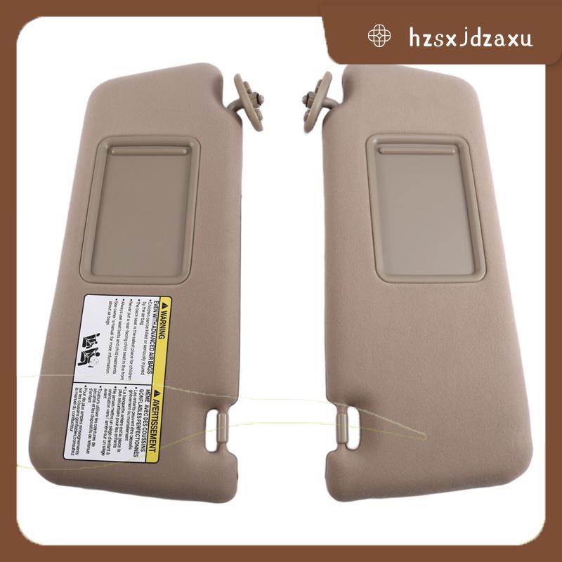 hzsxjdzaxuCar Sun Shade ภายใน Visor Sunshade สําหรับ 2005-2012 74310-35C10-B0 74320-35C10-B0 สีเบจ