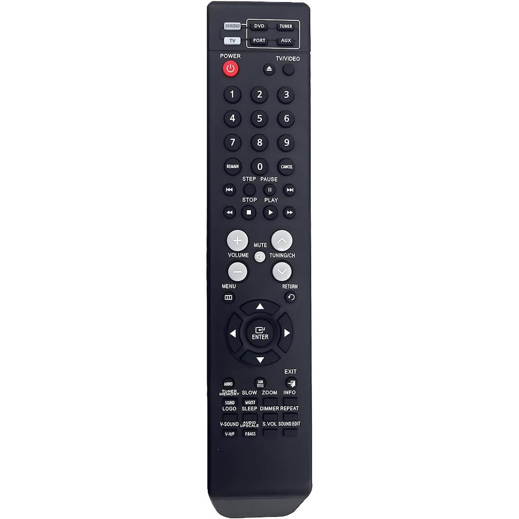 AH59-01907K เปลี่ยนระยะไกลสําหรับ Samsung DVD Audio ระบบโฮมเธียเตอร์ HTX710X HT-X810 HT-X810T AH59-0