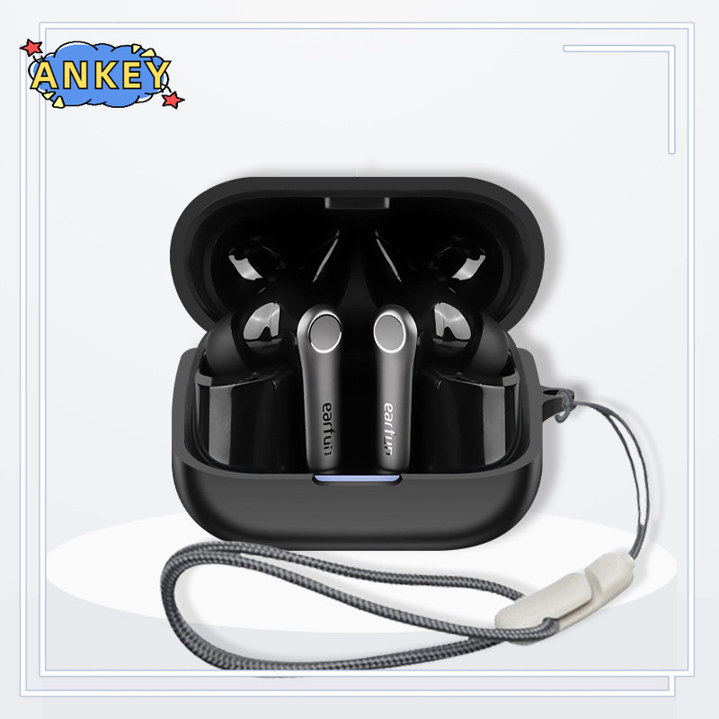 for EarFun Air Pro 4+ Protective Case Nylon Lanyard Soft Cover EarFun Air Pro 4 Plus Shells Washable Housing Anti Dust Sleeve Hand Rope Strap Accessories ราคา ถูกที่สุด ดีลบีเคเค แกลเลอรีภาพที่ 7