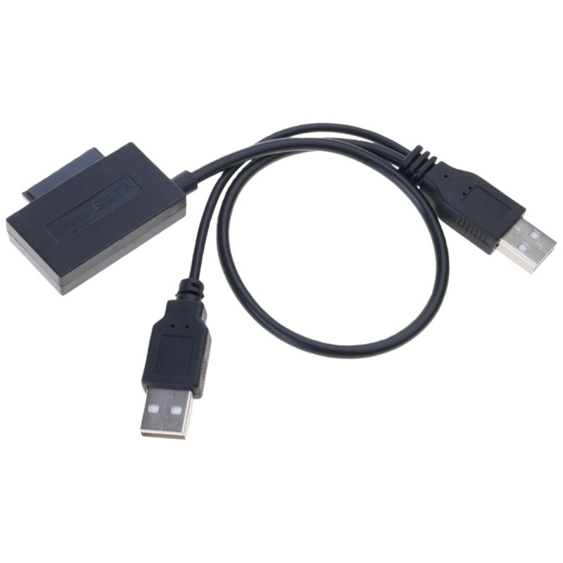 BTM อะแดปเตอร์ USB 6+7P CD-ROM DVD-ROM เป็น USB 2 0 Converter Slimline 13Pin