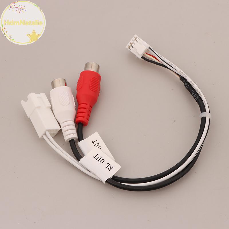 HdmNatalie 8P RCA RR RL เอาต์พุตเสียงชาย\Female ปลั๊กสาย Android รถวิทยุมัลติมีเดีย Universal TS10 T