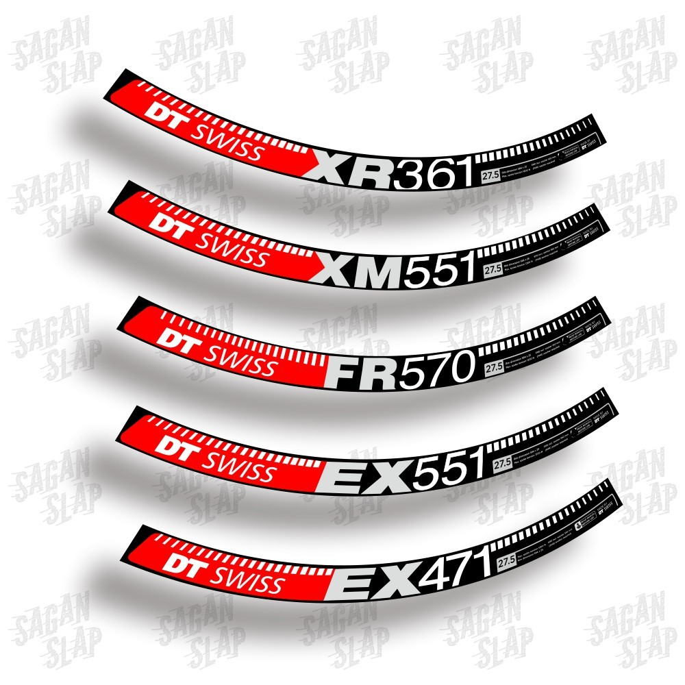 รูปลอกขอบ DT Swiss XR361 EX471 FR570 XM551 EX551 สติ๊กเกอร์ขอบจักรยาน MTB
