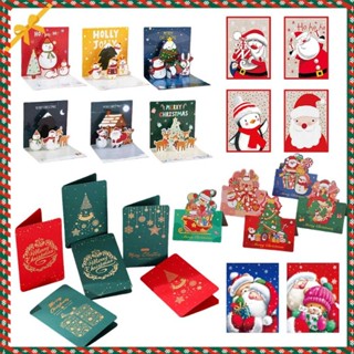 การ์ดอวยพรคริสต์มาสพร้อมซองจดหมายสําหรับเพื่อนครอบครัวอวยพรส…