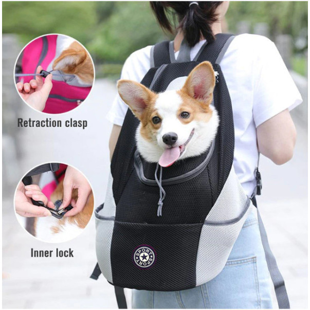 In StockPet Outdoor Carrier Backpack Breathable Mesh สะดวก Dog Carrier อุปกรณ์สําหรับสัตว์เลี้ยง Dog