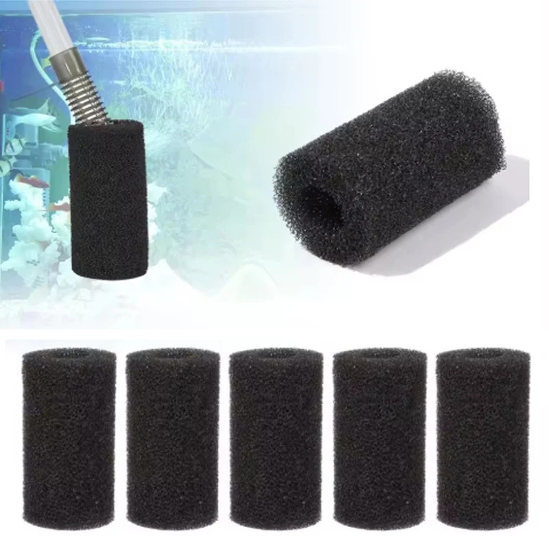 2/5/10 ชิ้นถังปลา Pre-Filter Inlet ฟองน้ําฝาครอบป้องกัน 1 ซม.2 ซม.อินเทอร์เฟซโฟมม้วนใช้งานร่วมกับ Intake Filter อุปกรณ์เสริม