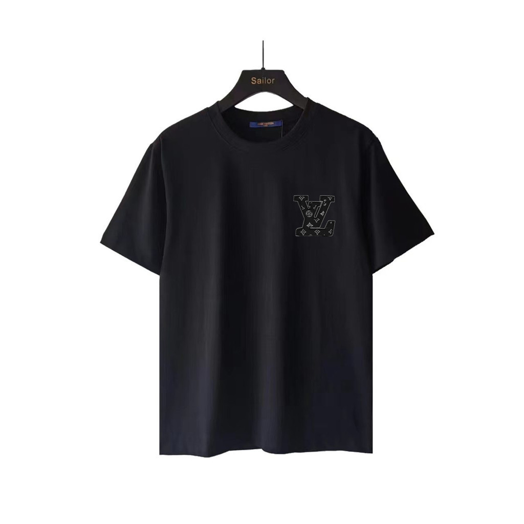 เสื้อยืดแขนสั้นผ้าฝ้าย 100% ระบายอากาศ คลาสสิค เหมาะสำหรับทั้งผู้ชายและผู้หญิง