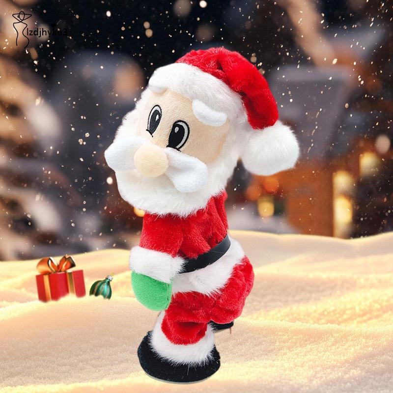 [lzdjhyke3] Twerking Santa Doll Booty Shaking Santa Toy การเคลื่อนย้ายแบบโต้ตอบสําหรับชั้นวาง,