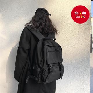 กระเป๋าเป้สะพายหลังลําลอง ขนาดใหญ่ จุของได้เยอะ สีพื้น แฟชั่…