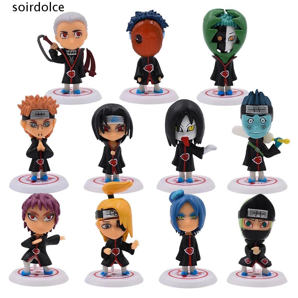 SOIRDOLCE Naruto รูป Hidan Tobi Pein Action รุ่น Akatsuki Sasuke อะนิเมะของเล่น