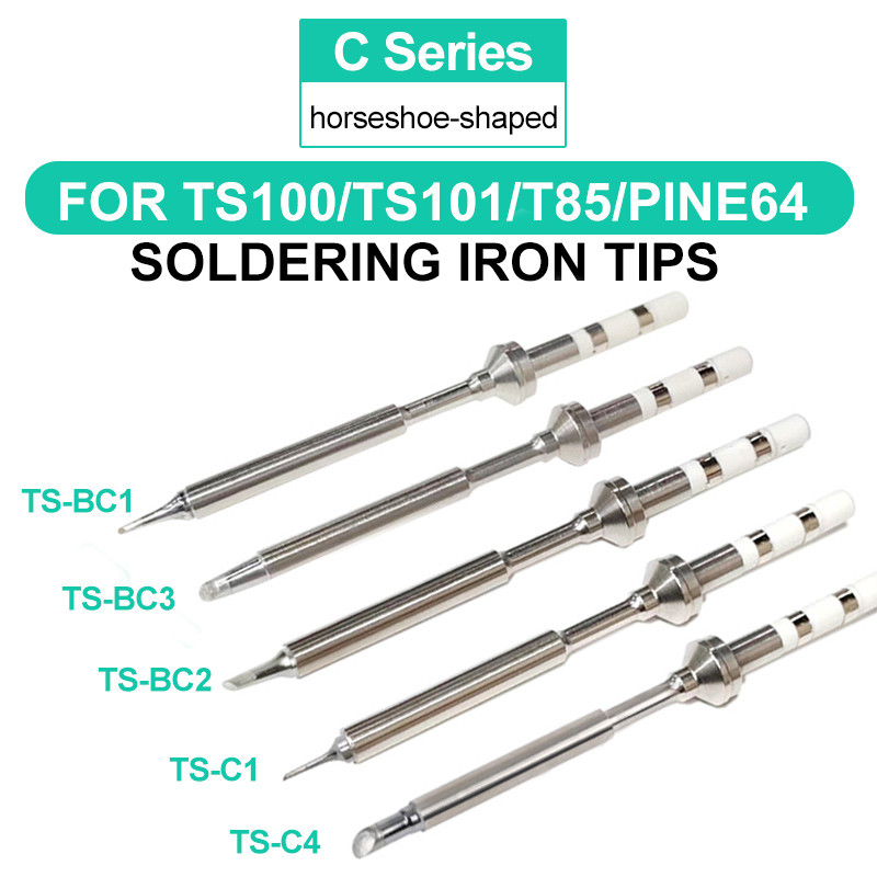 TS100 Mini เชื่อม Horseshoe Sharped TS-BC1 TS-BC2 TS-BC3 TS-C1 TS-C4 หัวแร้งเคล็ดลับสําหรับ TS100 TS
