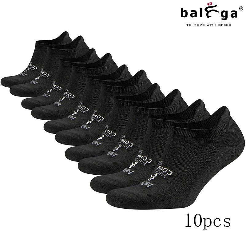 ถุงเท้า Balega Blister Resist ขนาดกลาง 10 คู่ วัสดุแห้งเร็ว รองรับฝ่าเท้า เหมาะสำหรับสวมใส่ขณะออกกำล