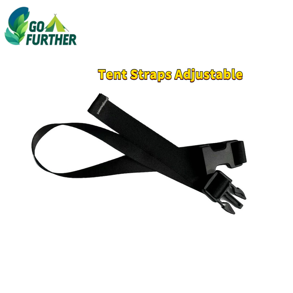 สายรัดเต็นท์ปรับได้ Tent Strap น้ำหนักเบา 10g ยาว 55cm ไนลอนทนทาน รัดเร็ว สำหรับเต็นท์ ถุงนอน ผ้าใบ กิจกรรมกลางแจ้ง
