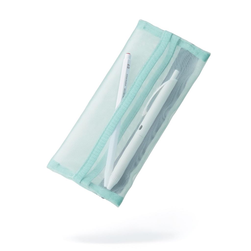 Kokuyo Pen Case Pencil Box Mesh Lightweight Slim Flat Easy Access Slit F-VBF280EG