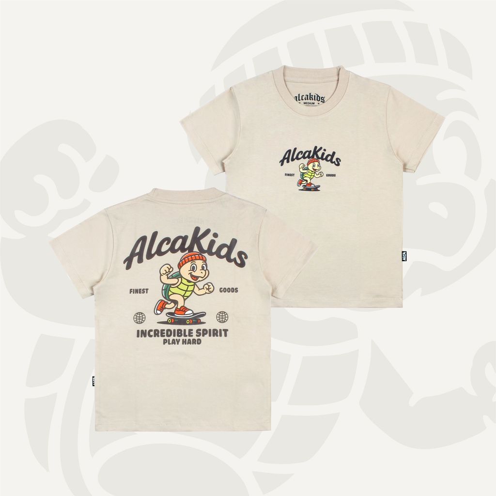 ALCA - KIDS T-SHIRT - TURTLE SKATE CREAM