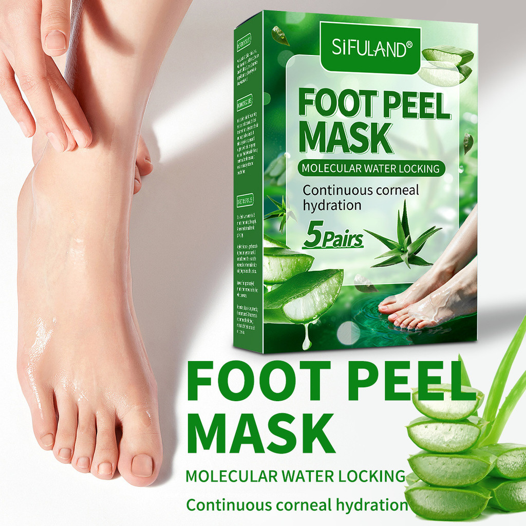 Cross-Border Aloe Vera Moisturizing Foot Mask Dead Skin Cracked Foot Care Exfoliating Moisturizing H