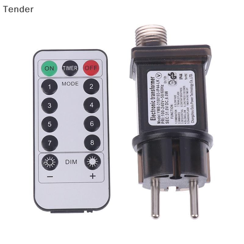 [ที่ต้องการ] ปลั๊ก EU AC 220V ถึง 31VDC 6W 8 ฟังก์ชั่นพร้อมรีโมทคอนโทรล SELV LED Lamp Driver Adapter