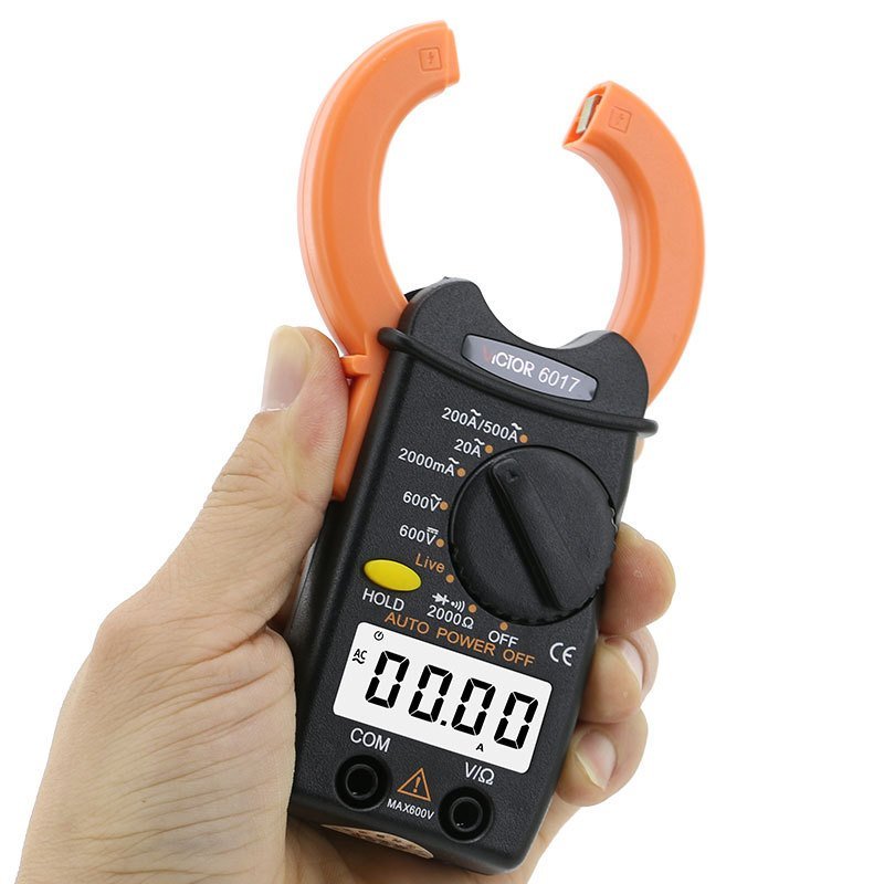 Victory Instruments Digital 0.01 A-500A Clamp Pocket Multimeter Clamp Meter VC60179P1E แอมป์มิเตอร์ 