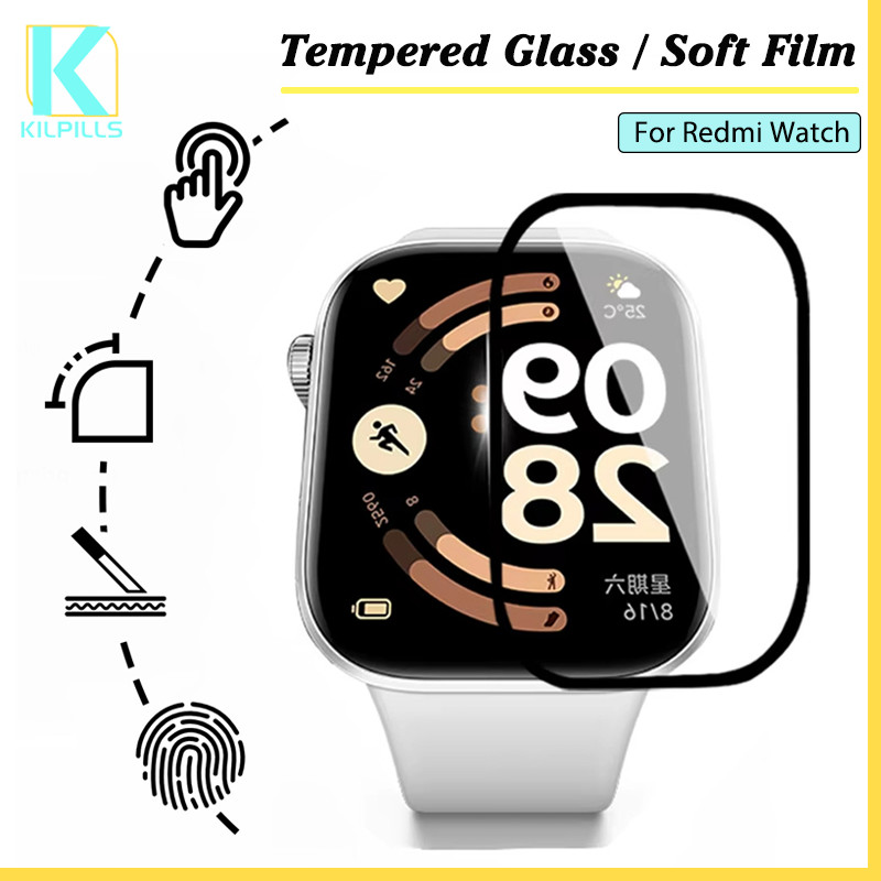 กระจกนิรภัย / ฟิล์มป้องกันหน้าจออ่อน for Redmi Watch 6 / 5 Lite/ 5 Active/ 5 / 4 /3 Lite 3 Active