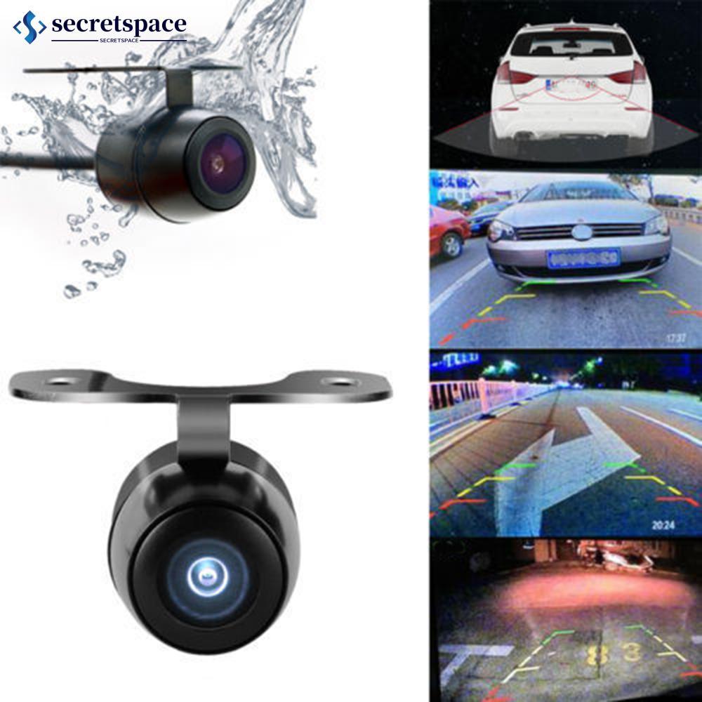 SECRETSPACE รถด้านหลังดูสํารองย้อนกลับที่จอดรถกล้อง Night Vision กันน้ํา I7W3