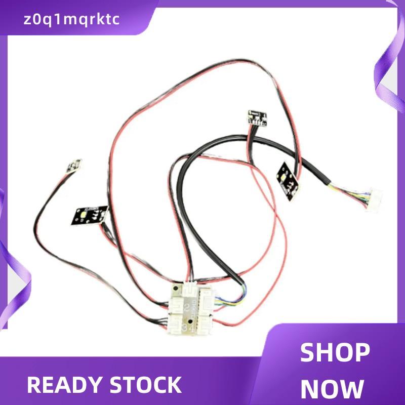 z0q1mqrktc RC Light Linkage ชุด RC ไฟเลี้ยวรถสําหรับ MN82 1/12 RC รถ DIY Accessor รถชุดเชื่อมโยงไฟ