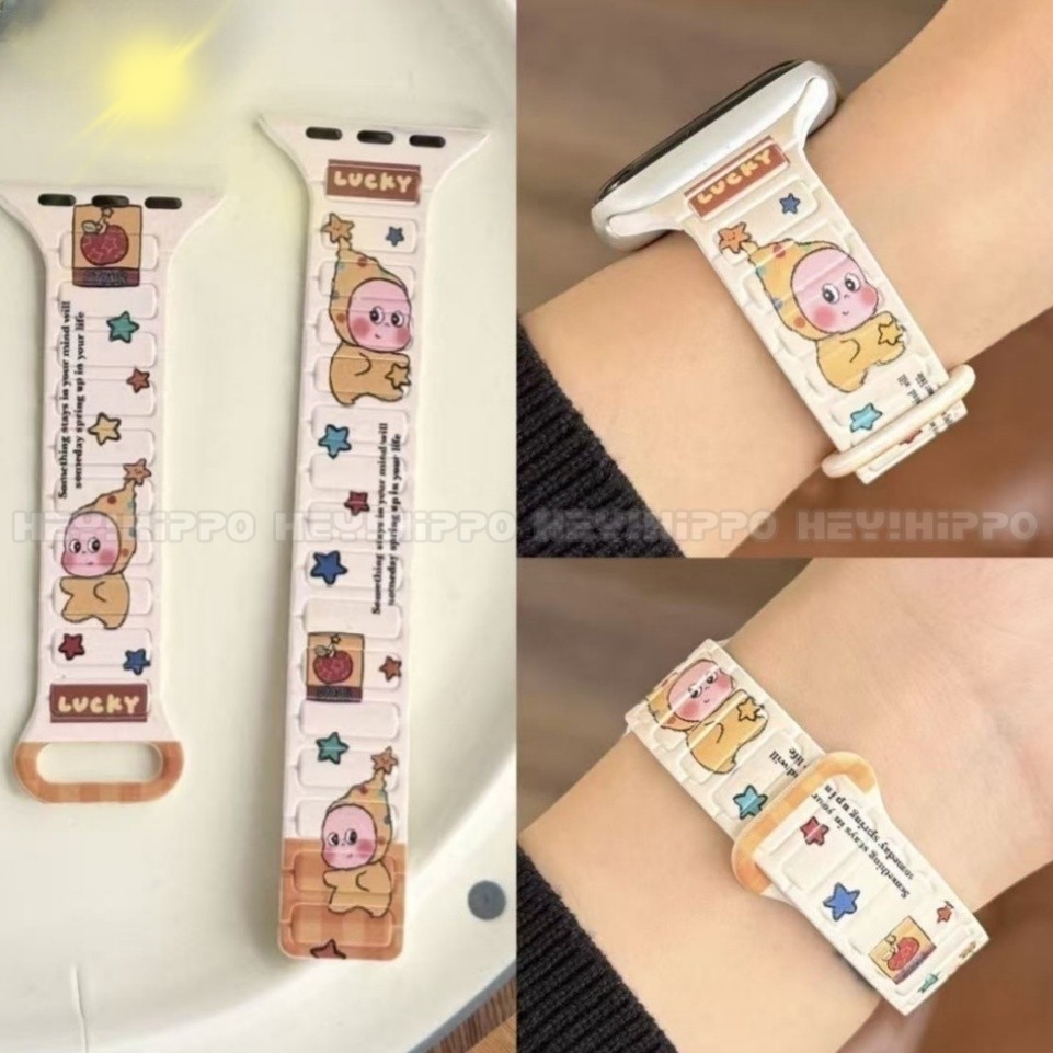 น่ารัก Star Baby Magnetic Strap เหมาะสําหรับ iwatch49/46/45/44/42/41/40/38mm สายการ์ตูนเหมาะสําหรับ iwatch11/10/9/8/7/6/5/6/5/4/3/2/1 - รูปที่ 4