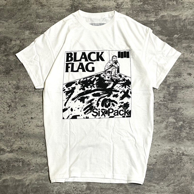 Black Flag - เสื้อยืด Six Pack - สีขาว | สินค้าต้นฉบับ