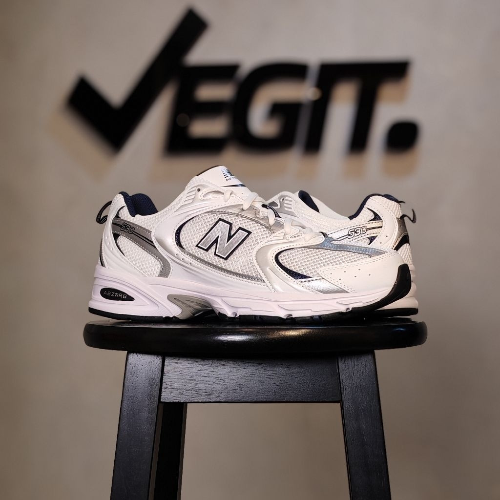 (530SG) New Balance 530 Silver White Navy