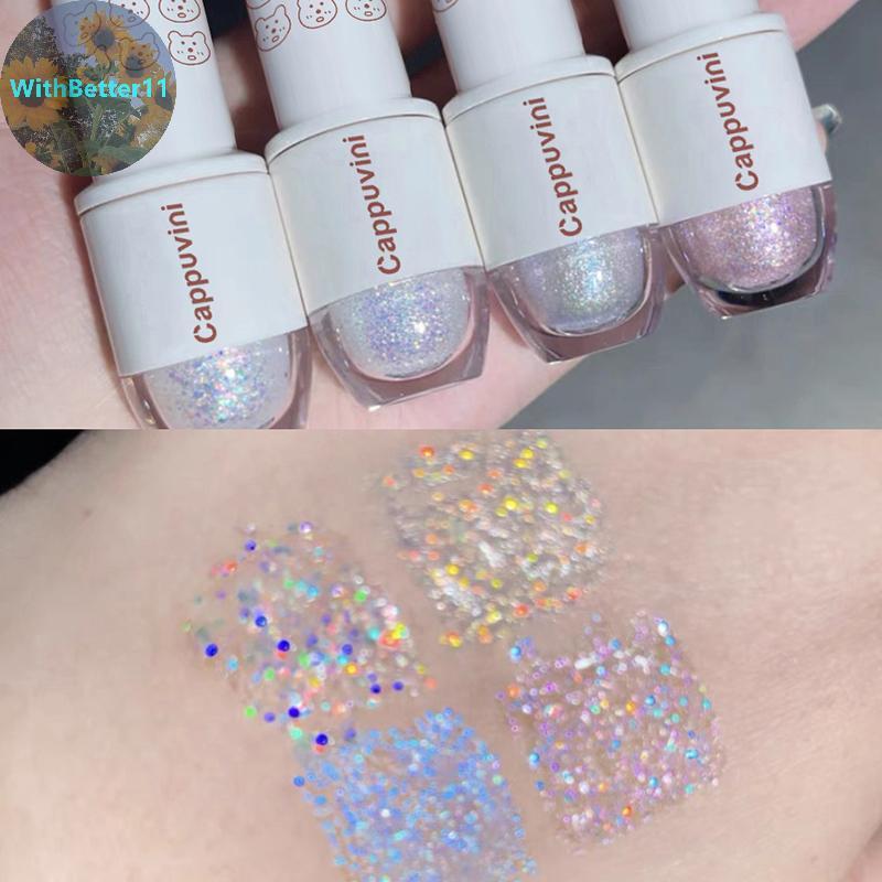 Better Bear Bowling Ball A Teardrop Liquid Eyeshadow Eye แต่งหน้าโกหก Silkworm Pearl Super Sparkle H