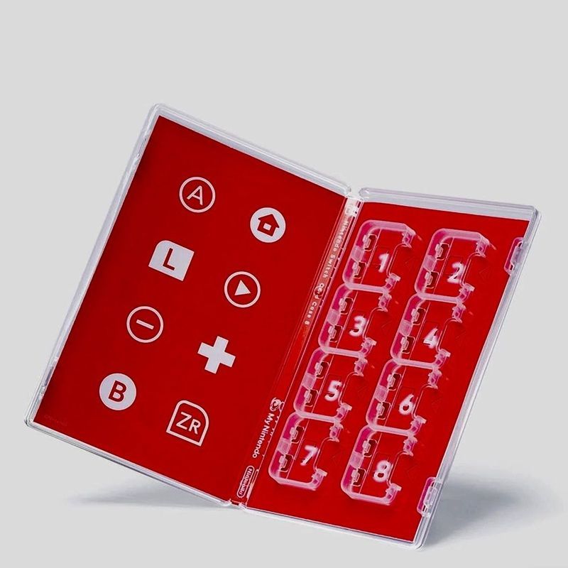 Nintendo Club เวอร์ชั่นญี่ปุ่น Original ns switch กล่องเก็บเทปคาสเซ็ต 8 ช่องใส่การ์ด H