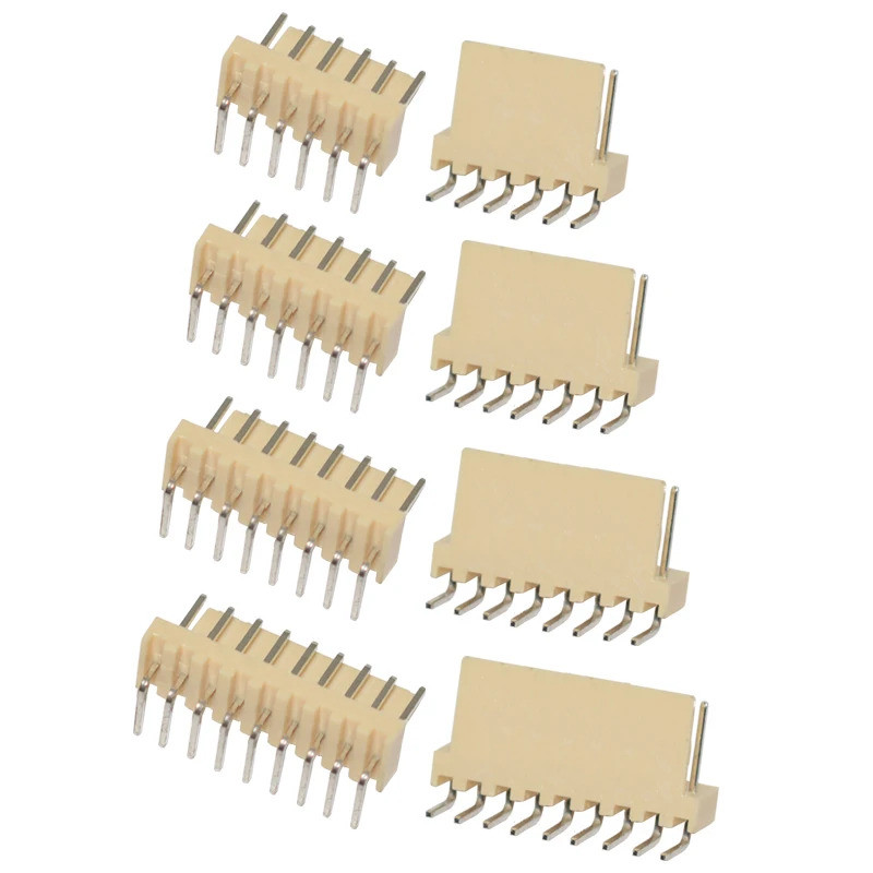 50pcs KF2510 มุมขวา Pin Header 2AW 3AW 4AW 5AW 6AW 7AW 8AW 9AW 10AW 2510 2.54MM ชายเวเฟอร์ Connector