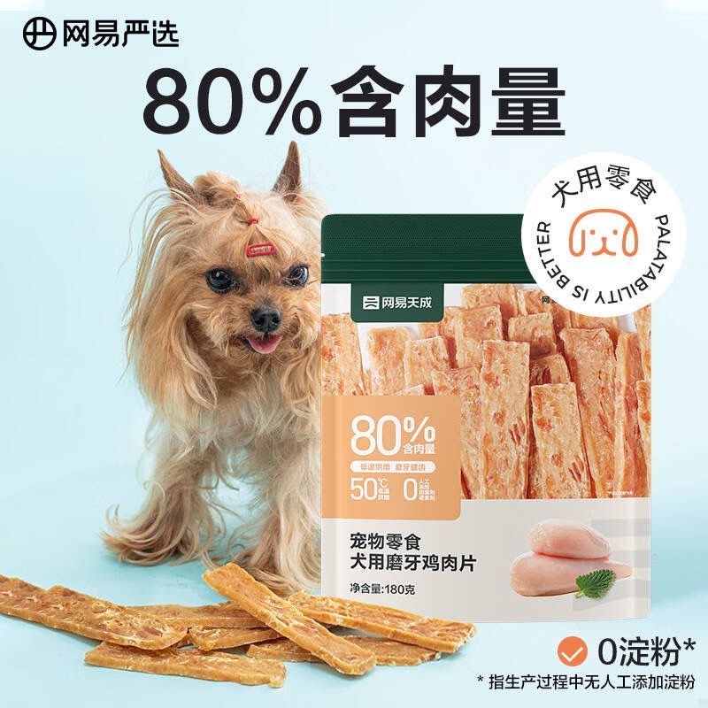 NetEasely Selected Dog Snacks Chicken Jerky Pet Snacks Chicken Breast Jerky Molar Sticks Dog Snacks 