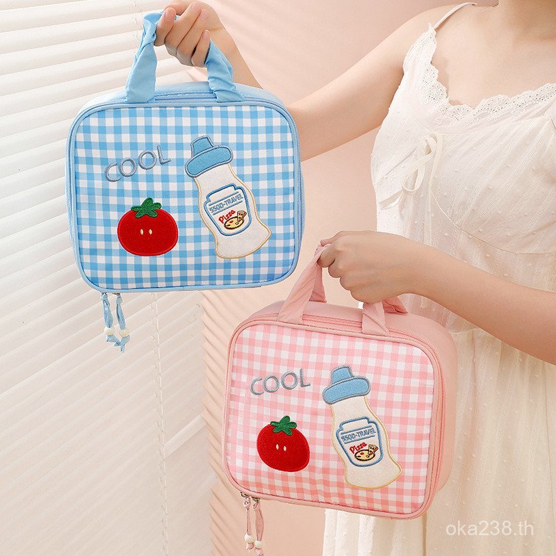 กระเป๋าเก็บของกระเป๋าแป้งแบบพกพาการ์ตูนอินเทรนด์กระเป๋าเครื่องสําอางแบบพกพาขายส่งน่ารักขายร้อนเดินทา