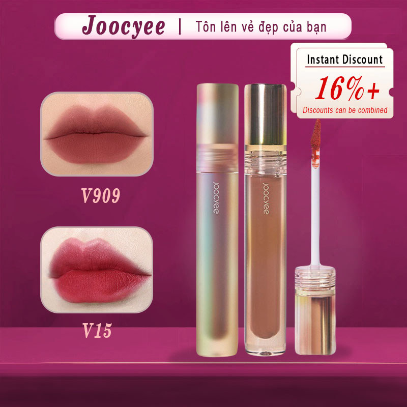 [Joocyee] Shell Mirror Lip Gloss Ink Matte Lip Gloss Velvet Whitening Lip Mud Lipstick