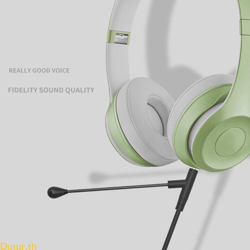สายหูฟัง Dusur พร้อมไมโครโฟนสําหรับชุดหูฟังสําหรับเล่นเกม Boom V-MODA Crossfade M-100