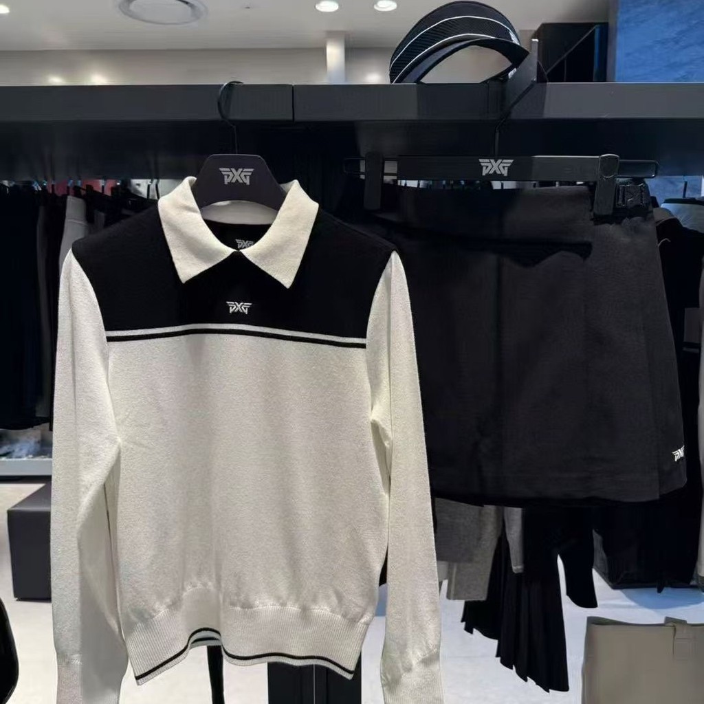 PXG Golf เสื้อยืดแขนยาวสำหรับสตรี แบบกันหนาว