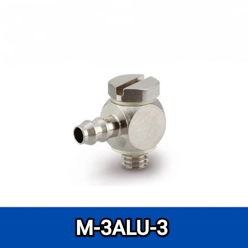 SMC Miniature FITTING Barb Elbow M-3ALU-3 SMC M 3ALU 3 FITTING ท่อ