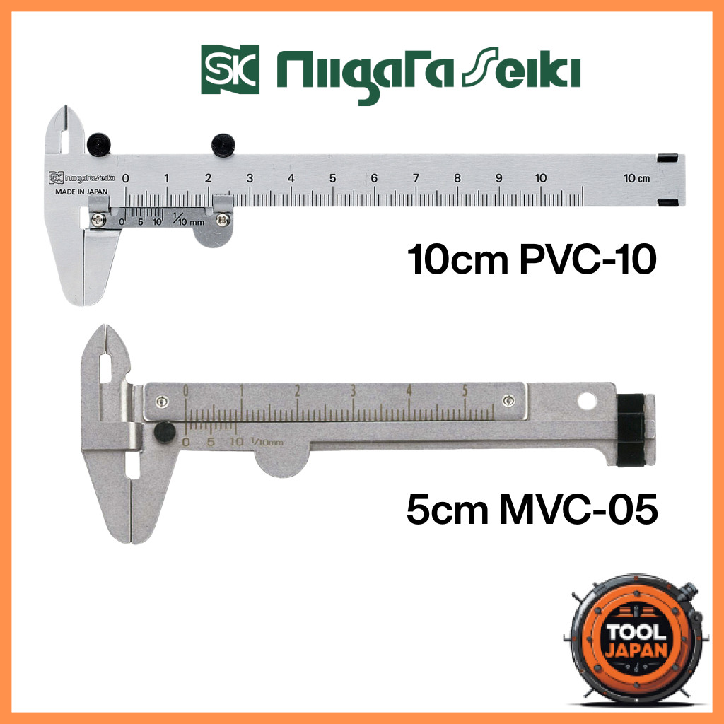 Niigata Seiki Premium Japanese Mini Calipers with Depth Gauge