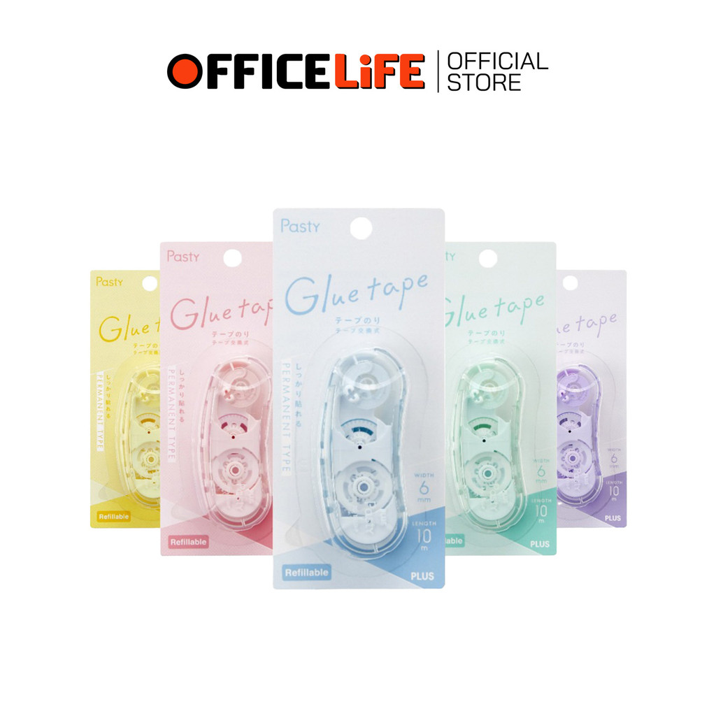 PLUS (พลัส) เทปกาวสองหน้า เทปกาว Pasty Collection รุ่น TG-1110-P NORINO POD ( 1 ชิ้น / คละสี )