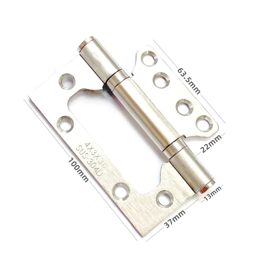 บานพับประตูปีกผีเสื้อ 4 นิ้ว KingsMan วัสดุสแตนเลสแท้ SUS304 ความหนา3.0mm แข็งแรง ทนทาน ไม่เป็นสนิม [ปลีก1ชิ้น/แพ็ค3ช... - รูปที่ 4