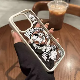 เคสโทรศัพท์ชินจังสุดน่ารัก เข้ากันได้กับ iPhone 17 Pro 16 15 Plus 14 13 Pro Max 12 11 เคสแม่เหล็กคุณภาพสูง ZTMSCX0263