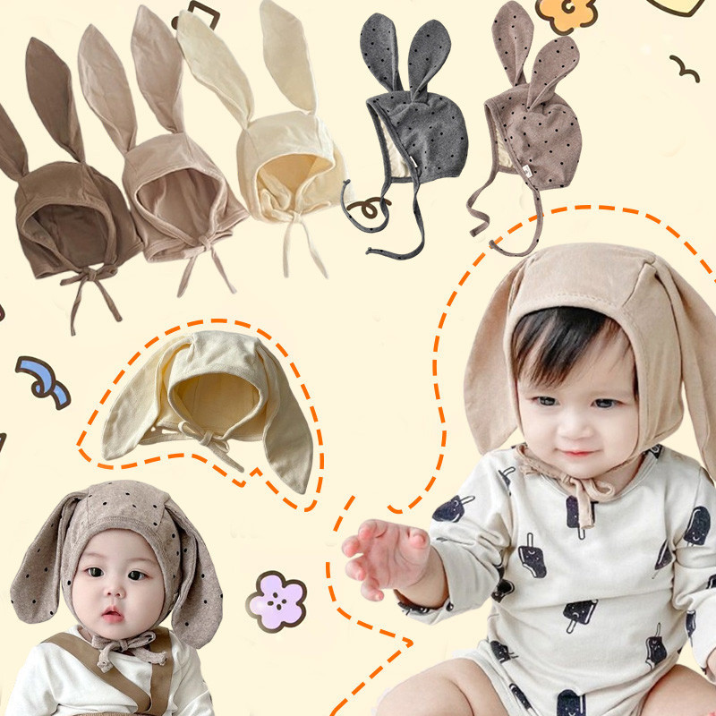 หมวกหูกระต่าย สำหรับทารกแรกเกิด เด็กชาย เด็กหญิง 0-12 เดือน