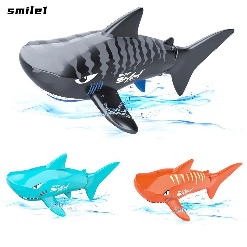 SMILE สมาร์ท RC Shark, รีโมทคอนโทรลของเล่นน้ําเรือไฟฟ้า Shark, ของเล่นสระว่ายน้ํา Mini Dive Bionic S
