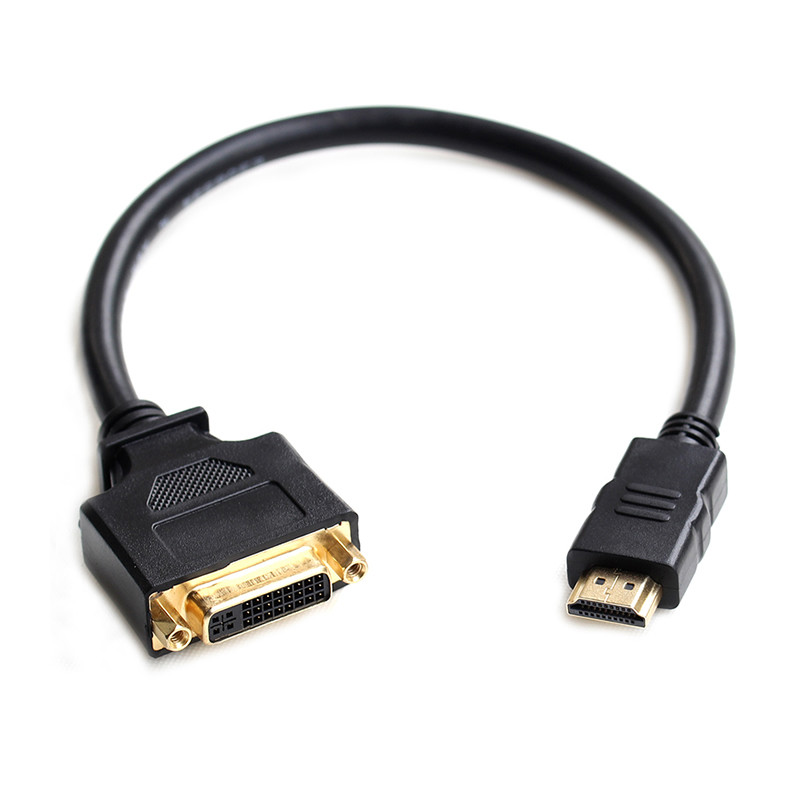 Hdmi to dvi Female Adapter Cable คอมพิวเตอร์ TV Top Box Monitor Cable DVI Female to HDMI Male