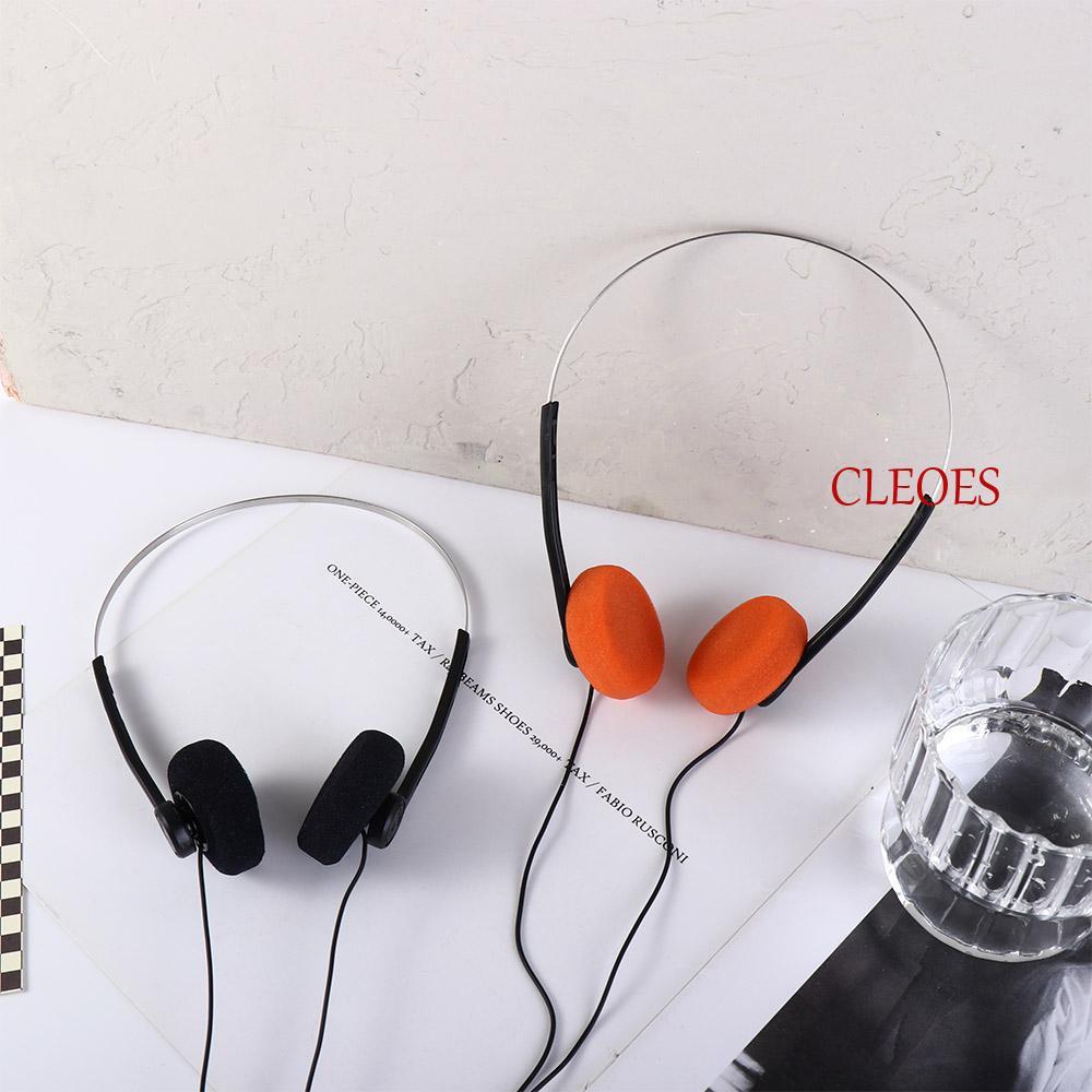 CLEOES Retro Feelings Headphone, Vintage Over Ear Underwire Headphone, Fashion 80s 90s 3.5mm Wired S