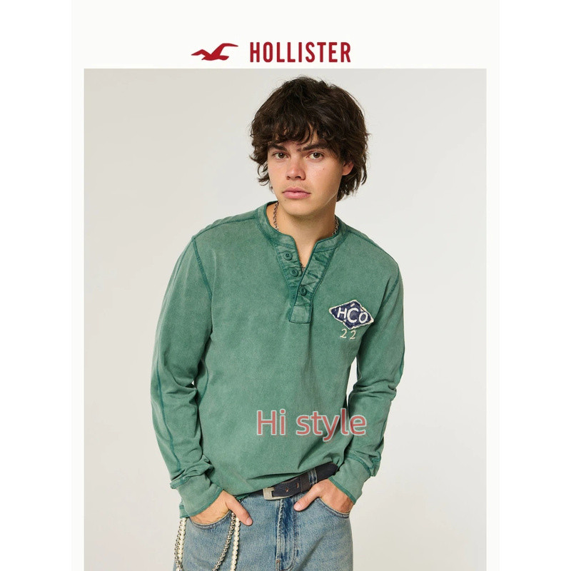 Wear a Hollister25 long-sleeved T-shirt inside