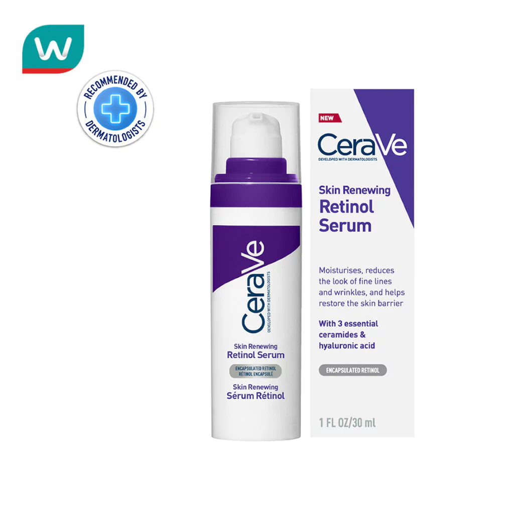 Cerave เซราวี สกิน รีนิววิ่ง เรตินอล เซรั่ม ผลิตภัณฑ์บำรุงผิวหน้า 30 มล.